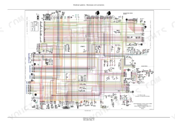new-holland-sp-295f-sp-300f-sp-345f-sp-400f-sprayer-service-manual-47691240-wiring-598.webp New Holland Guardian SP.295F-SP.400F electrical schematic for harnesses and connectors.