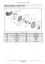 new-holland-sp2500-sprayer-service-manual-51564864-exploded-view-76.webp New Holland SP2500 Defensor pump-drive gearbox exploded view diagram with parts list for housing, pinion shaft, and bearings.