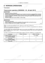 new-holland-t4-65-powerstar-t4-75-powerstar-tractor-operator-manual-48129908-operations-115.webp New Holland T4.65 Powerstar, T4.75 Powerstar transmission operation safety warnings and gearbox speed availability table.