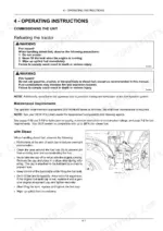 New Holland T7.220, T7.235, T7.250, T7.260, T7.270 operating instructions for refueling the tractor and fuel cap diagram.