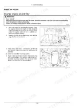 New Holland T7.220, T7.235, T7.250, T7.260, T7.270 engine oil and filter change procedure with drain plug and filter diagrams
