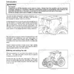 New Holland T7.230, T7.245, T7.260, T7.270 operator manual page showing cab access safety warnings and entry procedures.