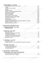 new-holland-t7-series-tractor-operator-manual-51519063-page-4.webp New Holland T7.230-T7.270 AutoCommand manual table of contents for instrument cluster, operating, and transport procedures.