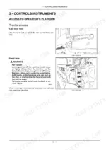 new-holland-t8-series-tractor-operator-manual-84309497-controls-45.webp New Holland T8.275, T8.300, T8.330, T8.360, T8.390 operator manual page showing cab door lock and tractor access safety procedures.