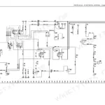 New Holland TC54, TC56, AL59 electrical system wiring diagram for the starter circuit showing relays, fuses, and connectors.