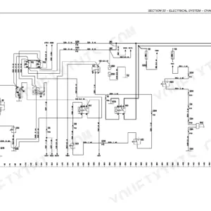 New Holland TC54, TC56, AL59 electrical system wiring diagram for the starter circuit showing relays, fuses, and connectors.