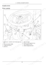 new-holland-td4-70f-td4-80f-td4-90f-tractor-operator-manual-47646518-controls-56.webp New Holland TD4.70F, TD4.80F, TD4.90F diagram of tractor front controls, steering wheel, ignition, and engagement levers.