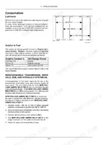 new-holland-td5-series-tractor-operator-manual-51559167-page-318.webp New Holland TD5.85, TD5.95, TD5.105, TD5.115 engine oil viscosity chart, sulphur fuel content table, and oil change procedures.
