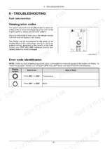 new-holland-tk4-series-tractor-operator-manual-51634525-troubleshooting-249.webp New Holland TK4.80F-TK4.110M troubleshooting page showing error code identification table and instrument cluster display symbols.