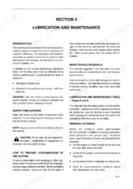 New Holland TL70, TL80, TL90, TL100 lubrication and maintenance section introduction, intervals, and running-in period guidelines.