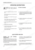 New Holland TL70, TL80, TL90, TL100 operator manual page detailing engine starting procedures and cold weather starting instructions.