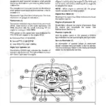 New Holland TT4.55, TT4.65, TT4.75 instrument panel diagram showing gauges, warning lights, and numbered component labels.