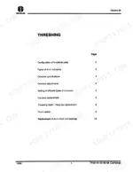 new-holland-tx66-tx68-combine-repair-manual-86603389-hydraulic-115.webp New Holland TX66, TX68 Threshing section table of contents for drum, concave, and rasp bar service procedures.