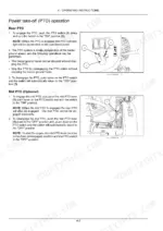 new-holland-workmaster-35-workmaster-40-compact-tractor-operator-manual-47708977-operations-70.webp New Holland WORKMASTER 35, WORKMASTER 40 operating instructions for engaging and disengaging rear and mid PTO systems.