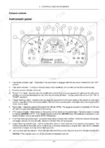 New Holland Workmaster 35, Workmaster 40 instrument panel diagram and indicator light descriptions for operator controls.