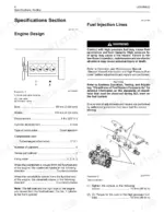 perkins-854e-e34ta-854f-e34t-industrial-engine-repair-manual-647173en-specs-6.webp Perkins 854E-E34TA, 854F-E34T engine specifications, cylinder location diagram, and fuel injection line torque procedures.