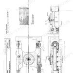 Sumitomo SH125X-3, SH135X-3 lower mechanism exploded view diagram showing frame, track, and recoil spring components.