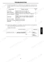 sumitomo-sh200-3-sh220-3-hydraulic-excavator-technical-manual-troubleshooting-126.webp Sumitomo SH200-3, SH220-3 troubleshooting table for monitor warning messages and engine control start-up issues.