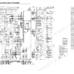Sumitomo SH200-3, SH220-3 electric circuit diagram showing wiring connections, electrical components, and parts list table.