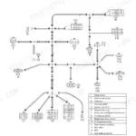 Sumitomo SH330-5, SH330LC-5, SH350HD-5, SH350LHD-5 engine harness electrical connector wiring diagram and sensor list.
