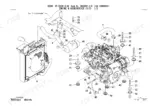 takeuchi-tb240-mini-excavator-parts-catalog-bg8z001-0-0-engine-parts-60.webp Takeuchi TB240 exploded view of engine, radiator, air cleaner, and mounting hardware components.