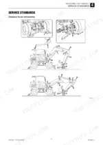 takeuchi-tb295w-workshop-manual-drive-travel-slew-equipment-upper-frame-and-operating-device-172-1.webp Takeuchi TB295W service standards: pin and bushing clearance table