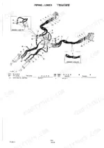 takeuchi-tb36-compact-excavator-parts-catalog-pub-4-hydraulic-parts-26.webp Takeuchi TB36 lower hydraulic piping exploded view diagram showing hoses, fittings, and adaptor parts list.