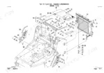 takeuchi-tl8-track-loader-parts-catalog-bu8z000-cab-parts-114.webp Takeuchi TL8 exploded view diagram of the engine cover and radiator assembly components with numbered parts list.