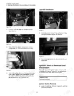 terex-pt-30-compact-track-loader-service-manual-2010-513-procedures-23.webp Terex PT-30 service manual page showing light bar removal, installation, and ignition switch removal procedures.