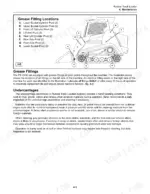 terex-pt-70-pt-80-rubber-track-loader-service-manual-2046-310-maintenance-25.webp Terex PT-70, PT-80 maintenance diagram showing grease fitting locations on the loader arm, bucket, and undercarriage.