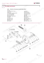 terex-tc-210-lc-tc-210-nlc-tc-225-lc-tc-225-nlc-excavator-service-manual-6098651-a-exploded-view-31.webp Terex TC 210 LC, TC 225 LC: Exploded view diagram of the traveling mechanism guide wheel assembly with numbered parts list.