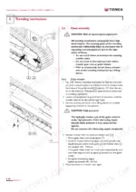 terex-tc-210-lc-tc-210-nlc-tc-225-lc-tc-225-nlc-excavator-service-manual-6098651-a-procedures-33.webp Terex TC 210 LC, TC 225 LC: Traveling mechanism chain assembly and release procedure with hydraulic tension jack diagram.