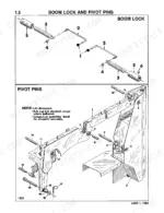 thomas-t-133-t-103-skid-steer-loader-parts-catalog-025180-1-boom-parts-10.webp Thomas T-133, T-103 exploded view diagram of boom lock mechanism and pivot pins with numbered component parts list.
