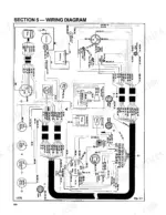 thomas-t103-t133-skid-steer-loader-repair-manual-30232-wiring-160.webp Thomas T103, T133, 207-133 wiring diagram showing battery, starter, ignition switch, and electrical component connections.