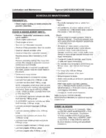 tigercat-620e-625e-630e-635e-skidder-service-manual-42837aeng-maintenance-192.webp Tigercat 620E, 625E, 630E, 635E scheduled maintenance checklist for frequent, 8-hour, and 48-hour service intervals.