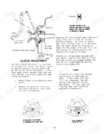 versatile-700-4wd-tractor-operator-manual-42070030-procedures-47.webp Versatile 700 clutch adjustment procedure, pedal travel specs, and release bearing clearance diagram.