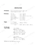 versatile-700-4wd-tractor-operator-manual-42070030-specs-9.webp Versatile 700 tractor specifications table listing horsepower, dimensions, operating weight, and tire size width data.