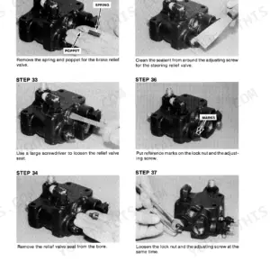 Case 2094, 2294, 3294 tractor brakes, valve relief spring and seat
