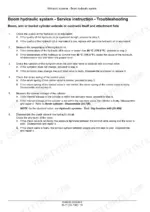 Case CX57C mini excavator boom hydraulic system troubleshooting steps - Page 705
