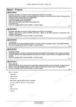 Case CX57C mini excavator dipper arm removal preparation and safety warnings - Page 1776