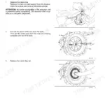 Case IH CVX140, CVX150, CVX160, CVX175, CVX195 tractor Service brake disassembly steps with exploded illustrations