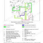 Case IH Farmall 75N to 105V trailer brake valve hydraulic schema from the brakes and controls section