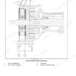 Case IH Farmall 90C to 120C hydraulic service brakes sectional view