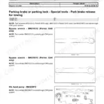 Case IH Patriot 3240 and 3340 parking brake torque page from the brakes and controls section