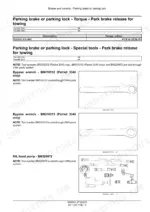 Case IH Patriot 3240 and 3340 parking brake torque page from the brakes and controls section