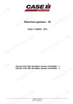 Case IH Patriot 3240 and 3340 fault codes section title page