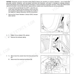 Case IH Puma 150, 165, 175 CVX Tractor Service Manual Diesel Oxidation Catalyst Removal - Page 210