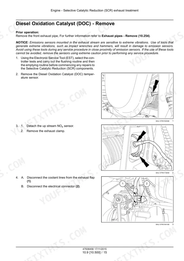 Case_IH_Puma_150_165_150CVX_165CVX_175CVX_Stage_IV_Tractor_Service_Manual_47936458.pdf-air-intake-exhaust-and-scr-210-1.webp Case IH Puma 150, 165, 175 CVX Tractor Service Manual Diesel Oxidation Catalyst Removal - Page 210