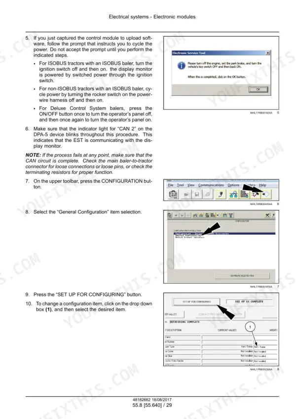 Case IH RB455, RB465, RB565 Round Baler Service Manual Electronic Modules - Page 778