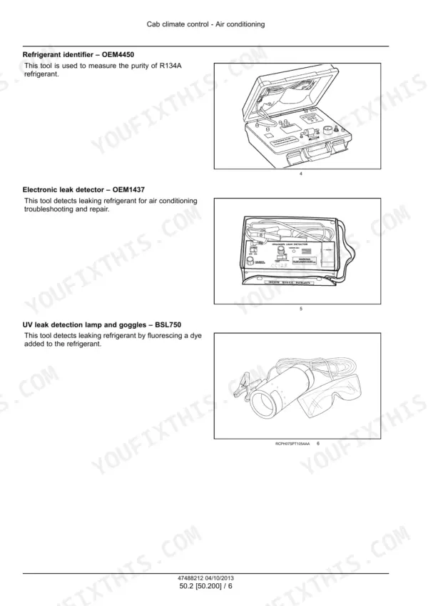 Case_IH_Rowtrac_Steiger_Quadtrac_350_600_Tier_4_Tractor_Service_Manual_47488212.pdf-cab-climate-control-3211-1.webp Case IH Rowtrac, Steiger and Quadtrac refrigerant identifier tool for cab air conditioning